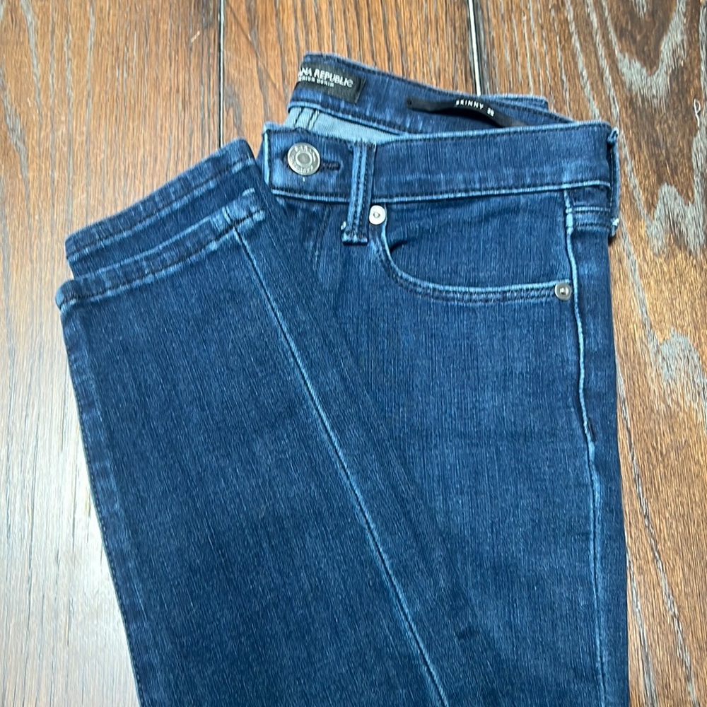 Banana Republic Dark Was Skinny Denim 25